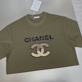 CHANE* Новая модель широкой футболки T.23S от Chanel для мужчин и