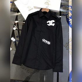 Ch* nel Новая модель мужской деловой рубашки с длинными рукавами