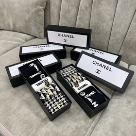 Комплектация： одна коробка, пять пар CHANEL Chanel гольфы Золота