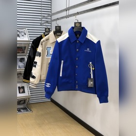 Chanel Осень-зима Новая модель мужской куртка из шерстяного твила