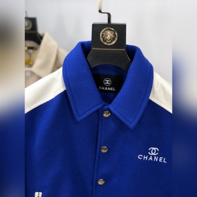 Chanel Осень-зима Новая модель мужской куртка из шерстяного твила
