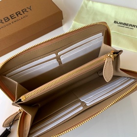 Кошелек Burberry Haymarket из кожи с застежкой-молнией и клетчаты