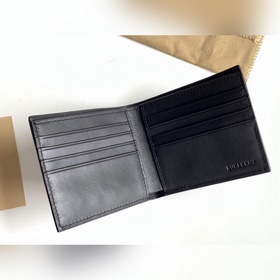 Кошелек Burberry TB с тисненым логотипом из кожи с двумя отделени