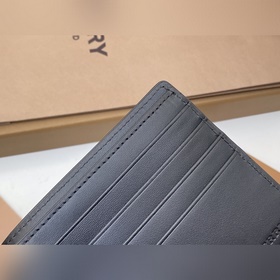 Классический мужской кошелек Burberry с двумя отделами коротким д