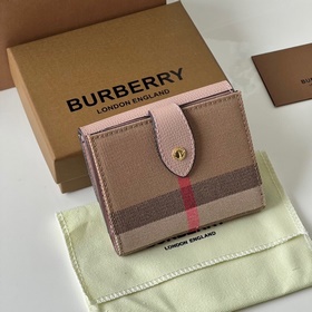 Кожаный кошелек Burberry House с клетчатым узором 【B家】 Оригинальн