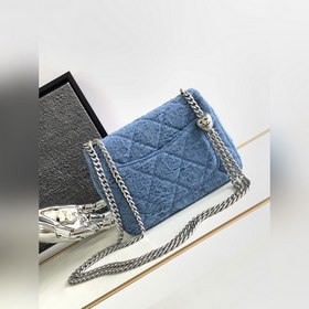 23p Chanel Camellia Denim Square Wallet Серебристый цвет Chanel д