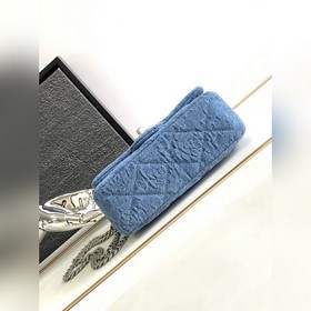 23p Chanel Camellia Denim Square Wallet Серебристый цвет Chanel д