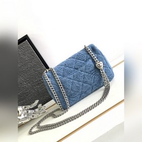 23p Chanel Camellia Denim Square Wallet Серебристый цвет Chanel д