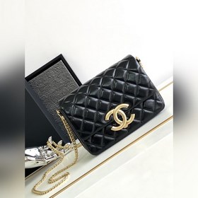 24 см, большой логотип Chanel 23p с большой золотой застежкой Cha