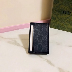 Новейший кожаный чехол для карт! Бежевый/черный GG Supreme Canvas