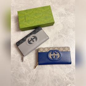 Новинка от Gucci — мужской кошелек на молнии с ажурными двойными 