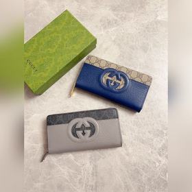 Новинка от Gucci — мужской кошелек на молнии с ажурными двойными 