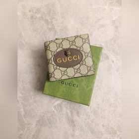 Оригинальное качество ~ Короткий кожаный кошелек GG Supreme из вы