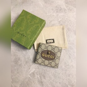 Оригинальное качество ~ Короткий кожаный кошелек GG Supreme из вы