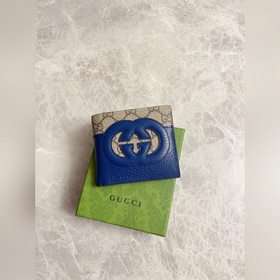 Новейший мужской кошелек Gucci с ажурными двойными G-образными де