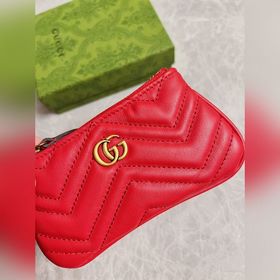 GG новый маленький кошелек ~ Красный мешочек для денег из импортн