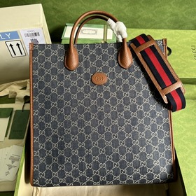 Большая сумка-тоут из кожи денима от Gucci из серии «Aria-Fashion