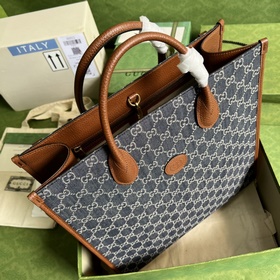 Большая сумка-тоут из кожи денима от Gucci из серии «Aria-Fashion