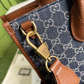 Большая сумка-тоут из кожи денима от Gucci из серии «Aria-Fashion