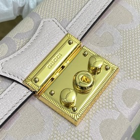 Мини-сумка Padlock из серии Super Double G. Уникальный узор Super