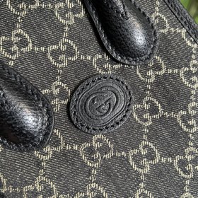 Маленькая сумка из кожи денима от Gucci из серии «Aria — модная а