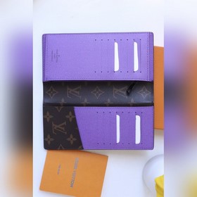 Этот кошелек Brazza выполнен из ткани с покрытием Monogram Macass