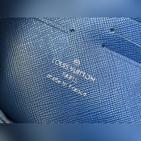 Высококачественная оригинальная сумка M33409 темно-синяя с кресто