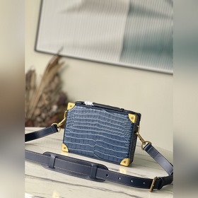 Высококачественная оригинальная сумка M59351 с узором «синий крок