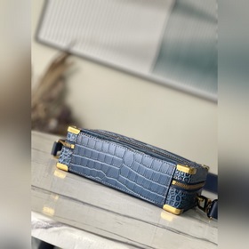Высококачественная оригинальная сумка M59351 с узором «синий крок