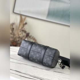 Высококачественная сумка Keepall M45936 в классическом стиле. Бок