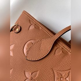 Высококачественная сумка Neverfull среднего размера из натурально