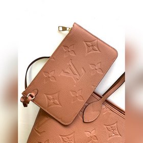 Высококачественная сумка Neverfull среднего размера из натурально