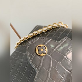 Высококачественная кожа N81190 темно-серого цвета с блестящей тек
