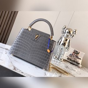 Высококачественная кожа N81215 темно-серого цвета с блестящей тек