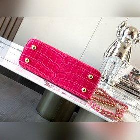 Высококачественная кожа N81190, розово-красная, с блестящей текст
