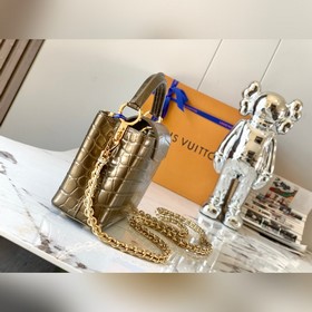 Высококачественная кожа N81190 с золотистым блестящим узором под 