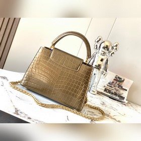 Высококачественная кожа N81215 с золотистым блеском и рельефным у