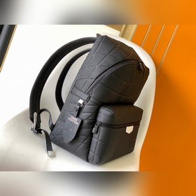 Высококачественная оригинальная модель M21391 Черный кожаный рюкз