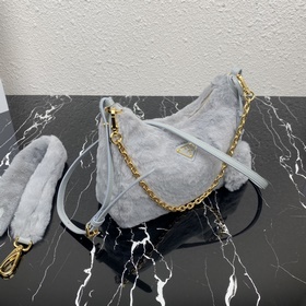 【Высококачественный оригинал】 Новая модель сумки Hobo из козьей ш