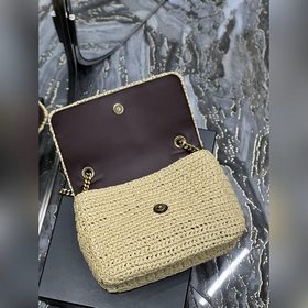 Плетение Размеры： 28 × 20,5 × 8,5 см (ориентировочные) Ps： Сумки 