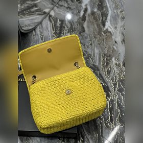 Плетение Размеры： 28 × 20,5 × 8,5 см (ориентировочные) Ps： Сумки 