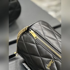 Размеры： 24 × 12 × 12 см Длина кожаного ремня и цепочки： 27 см