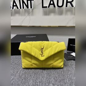 Новая модель Lou от Saint Laurent. Новая сумка из парусины с обла