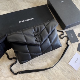 Сумка Saint Laurent YSL LOULOU PUFFER мини, складывается вдвое, н