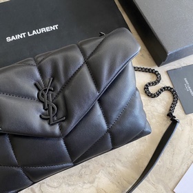 Сумка Saint Laurent YSL LOULOU PUFFER мини, складывается вдвое, н