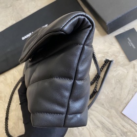 Сумка Saint Laurent YSL LOULOU PUFFER мини, складывается вдвое, н