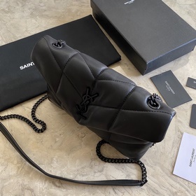 Сумка Saint Laurent YSL LOULOU PUFFER мини, складывается вдвое, н