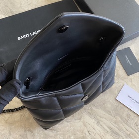 Сумка Saint Laurent YSL LOULOU PUFFER мини, складывается вдвое, н