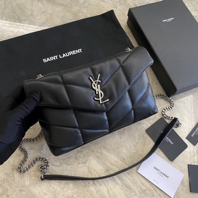 Сумка Saint Laurent YSL LOULOU PUFFER мини, складывается вдвое, н