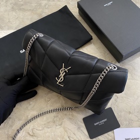 Сумка Saint Laurent YSL LOULOU PUFFER мини, складывается вдвое, н